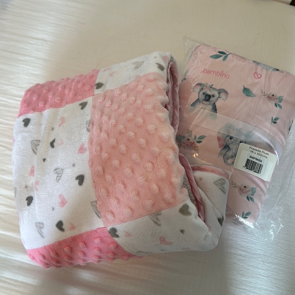 Baby girl blanket bundle